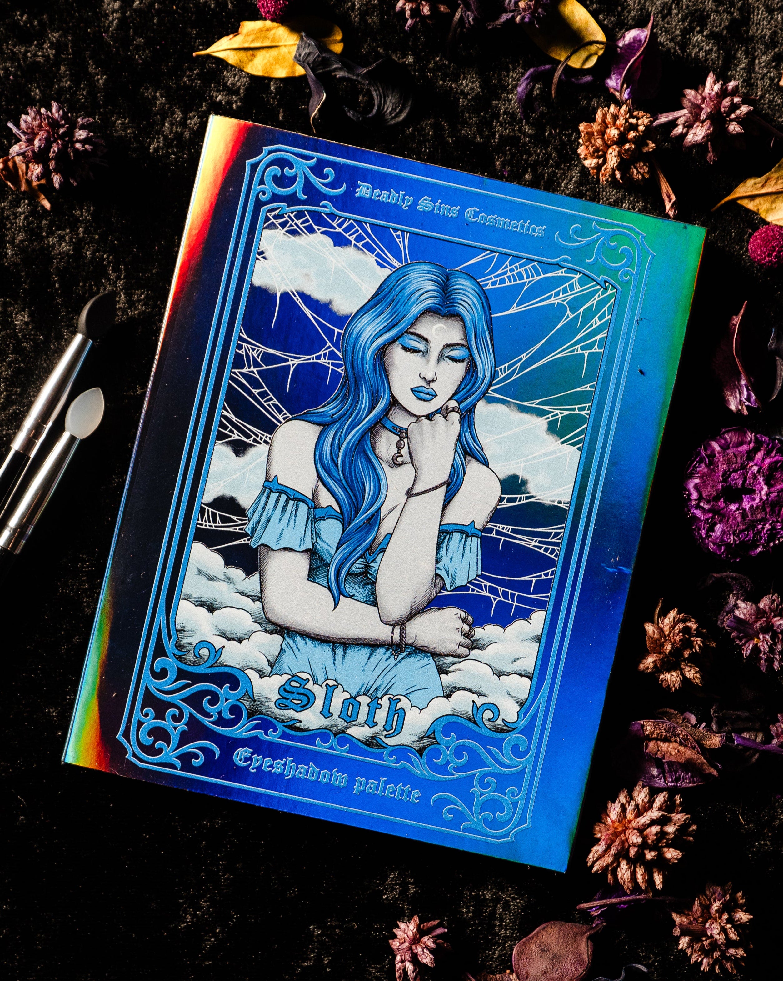 SLOTH Eyeshadow Palette Deadly Sins Cosmetics gothic blue eyeshadow australia 