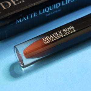 Tarot Brown Liquid Lipstick Deadly Sins Cosmetics Gothic Indie Makeup Australia